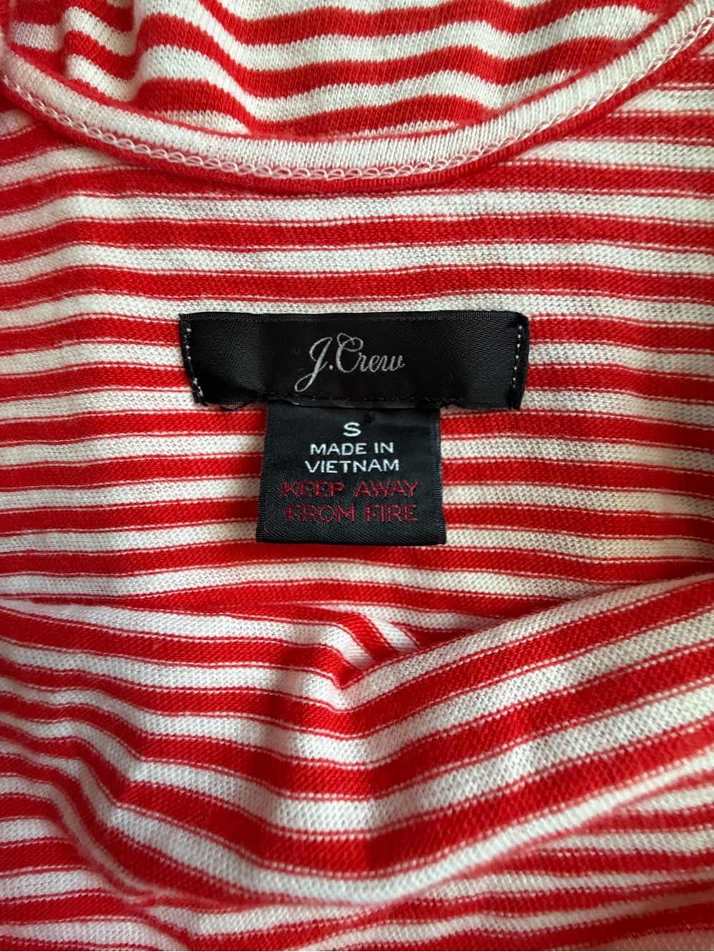 J.Crew Red White Stripe Cotton Tank Midi Maxi Dress Cover Up Small - Picture 7 of 7